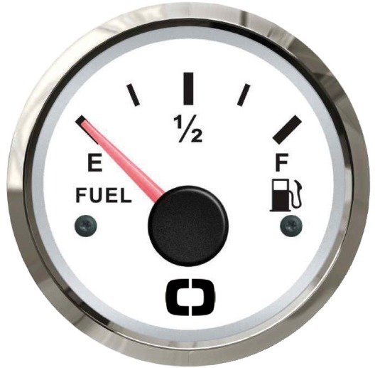 FUEL LEVEL GAUGE 240/33 ohm WHITE/GLOSSY