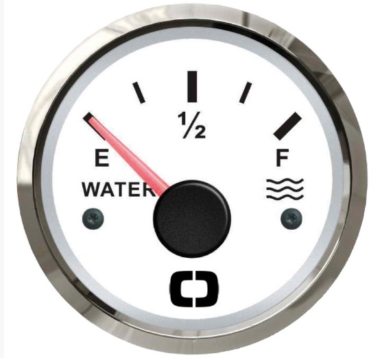 WATER LEVEL GAUGE  WHITE/GLOSSY-240/33 ohm