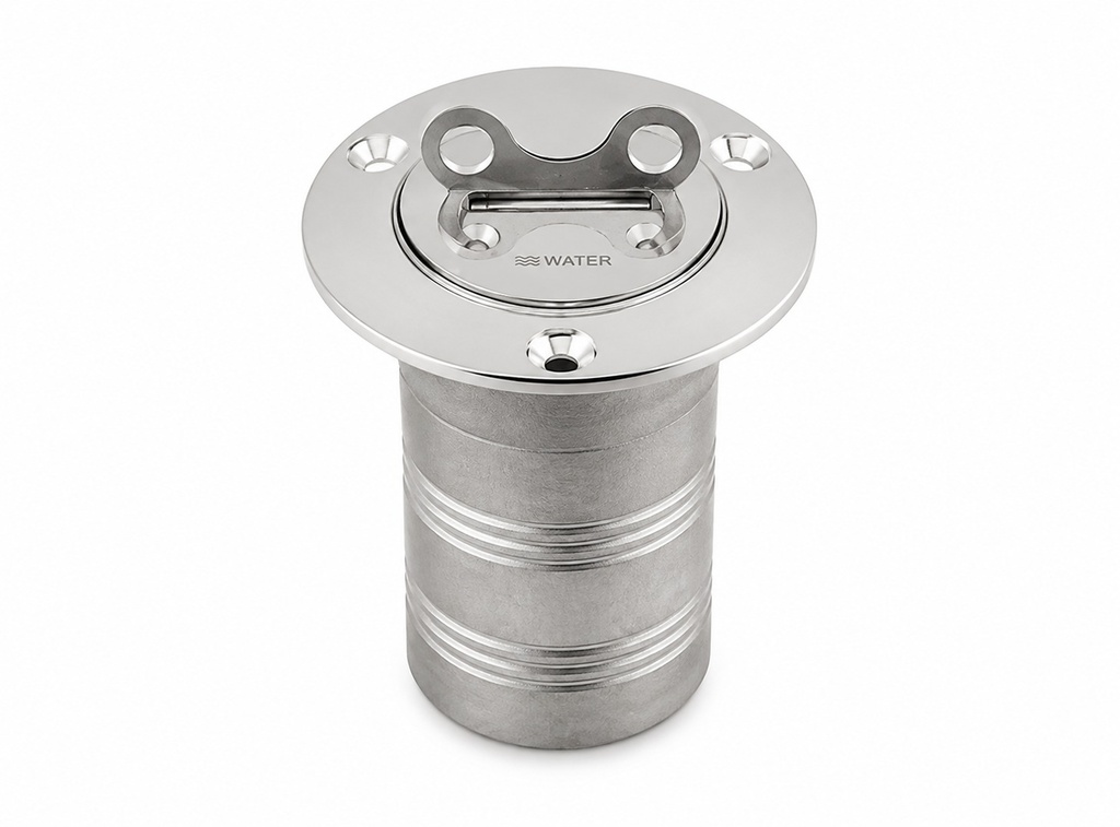 SS DECK FILLER WITH KEY WATER 38 MM 316