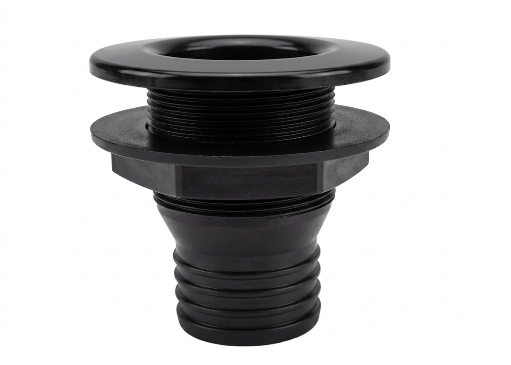 ABS THRU HULL 3/4" BLACK