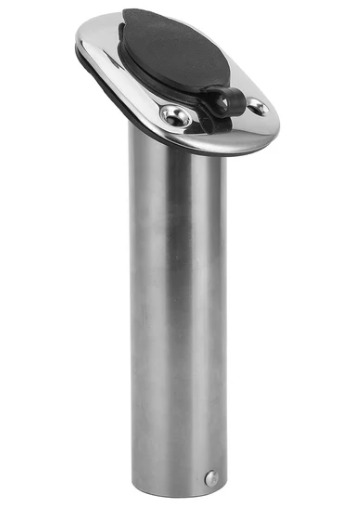 SS HEAVY FLUSH MOUNT ROD HOLDER 30 DEG 316