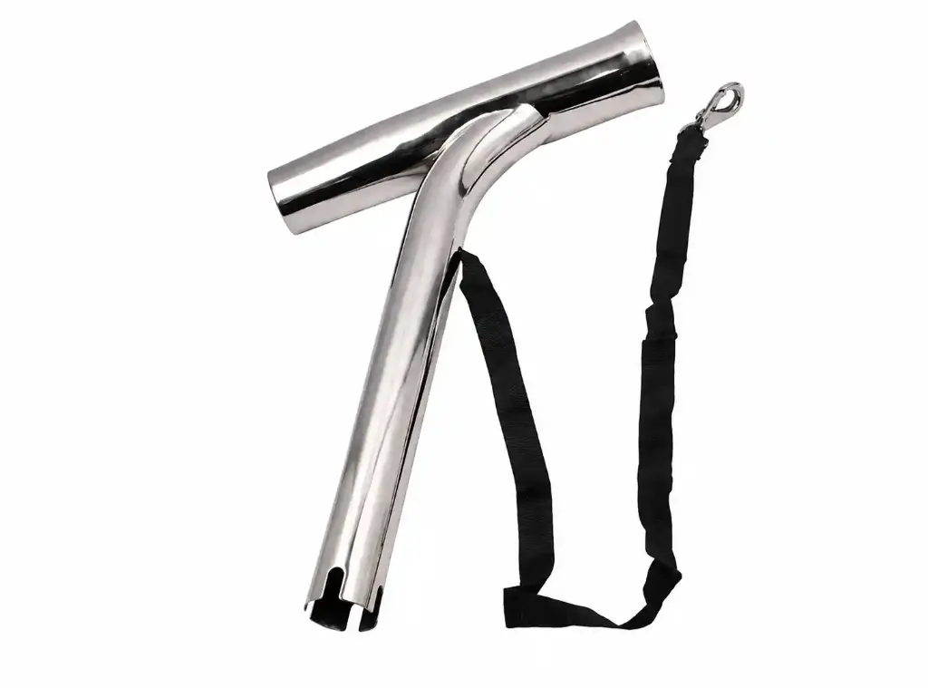 SS CLAMP ON FISHING ROD HOLDER 316 1-1/4"