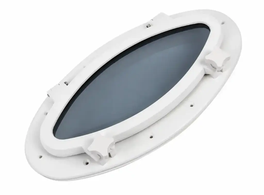 ABS OVAL PORTHOLE WHITE 410X220MM