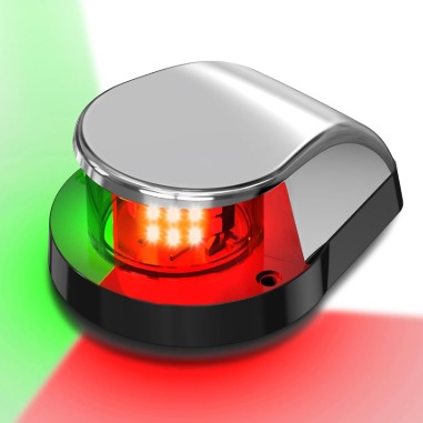 NAVIGATION SILVER BI-COLOR BOW LIGHT ZINC CHROME PLATED