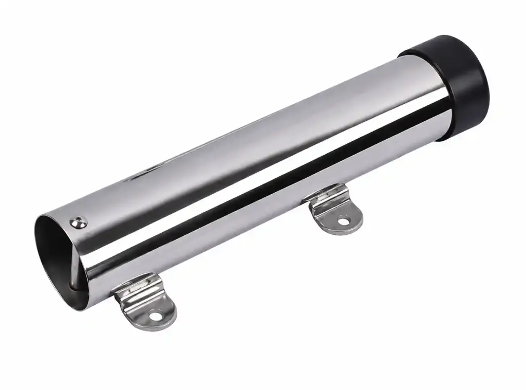 316 Stainless Steel Fishing Rod Holder – 90° Mount, 10 inch Tube, 1-3/4 inch