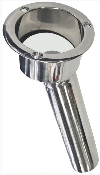 SS FISHING - CUP ROD HOLDER 316 GRADE 30* DEGREES