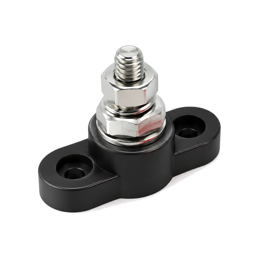 1 Way Power Distribution Block Black M 10