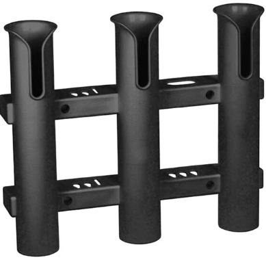 3 RACK FISHING ROD HOLDER PLASTIC ABS (BLACK)