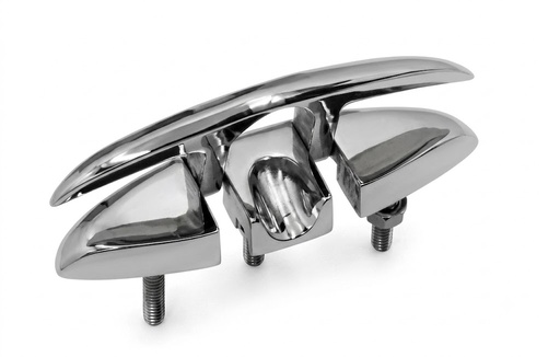 [LD005-11-03] SS FOLDING CLEAT WITH SCREWS 8 INCH 316