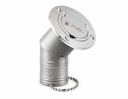 [LD013-05-01] SS DECK FILLER FUEL 45 DEG 38 MM 316