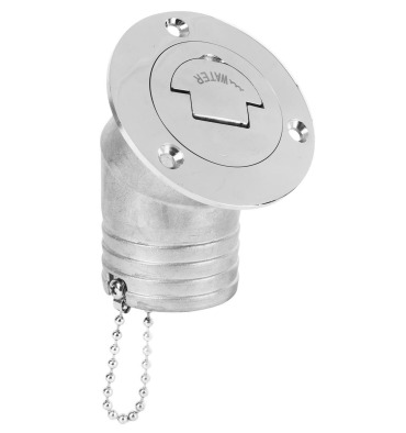 [LD013-05-07] SS DECK FILLER WATER 45 DEG 38 MM 316