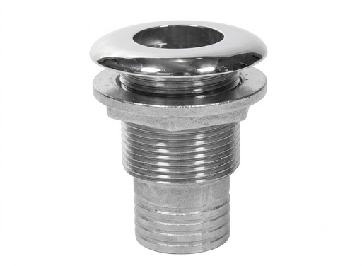 [LD014-02-06] SS THRU-HULL WITH HOSE 1-1/2 INCH 316