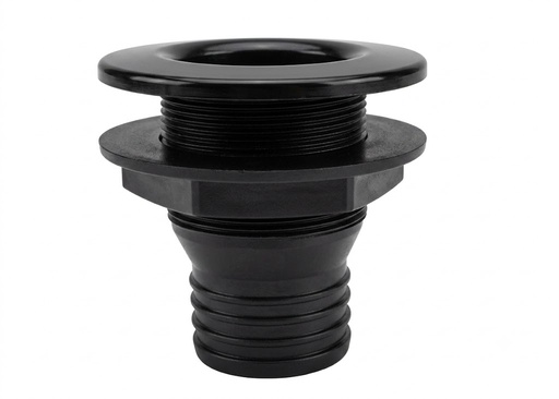 [LD014-06-03 B ] ABS THRU HULL 1" BLACK