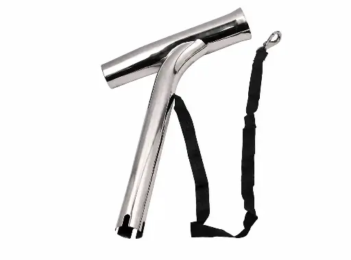 [LD016-11-03] SS CLAMP ON FISHING ROD HOLDER 316 1-1/4"