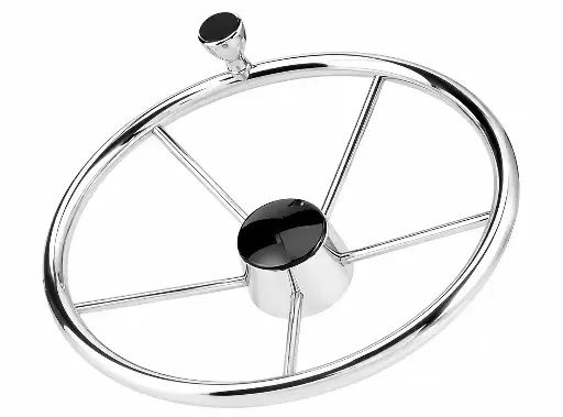 [LD017-02-02] SS STEERING WHEEL WITH KNOB 13-1/2" 316