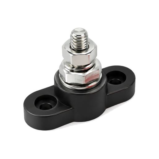 [BB1-1A Black] 1 Way Power Distribution Block Black M 10